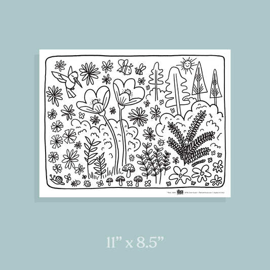 "Flora" Coloring Page